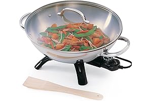 Stir-Fry Master: Presto 5900 1500-Watt Stainless-Steel Electric Wok