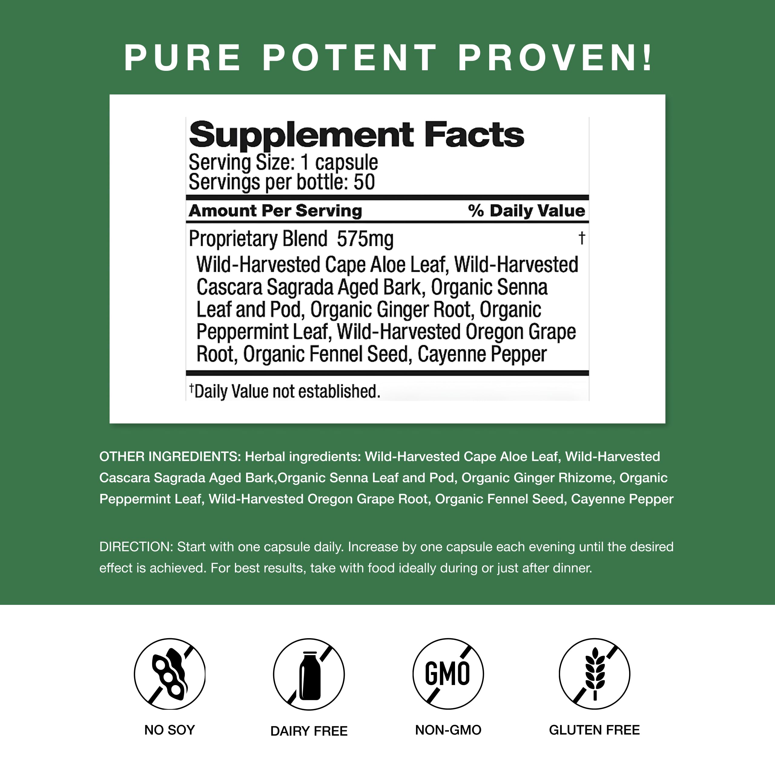 Dr. Schulze's Easy Go Bowel Mover Colon Cleanse Supplement, 50 Count — Amazon image 2