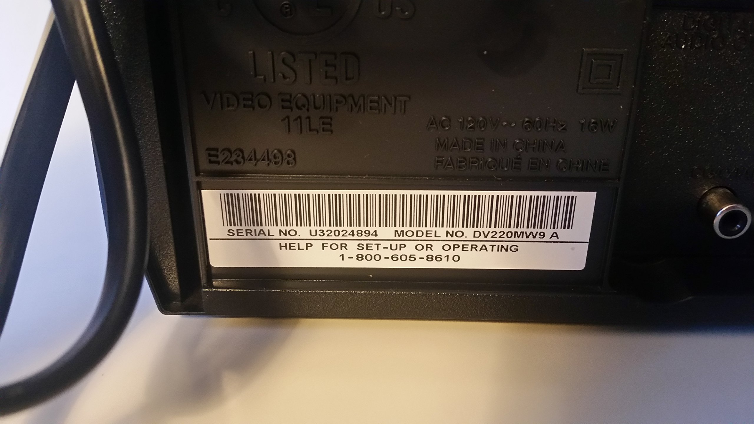 Amazon.com: Magnavox DV220MW9 DVD Player/Tuner-Free VCR Combo