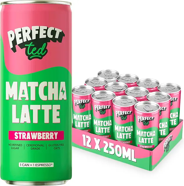 Strawberry Matcha Latte - Ceremonial Grade Japanese Matcha & Gluten-Free Oats