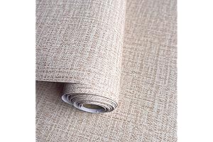 Yancorp Peel and Stick Self-Adhesive Linen Wallpaper for Basement Wall Covering