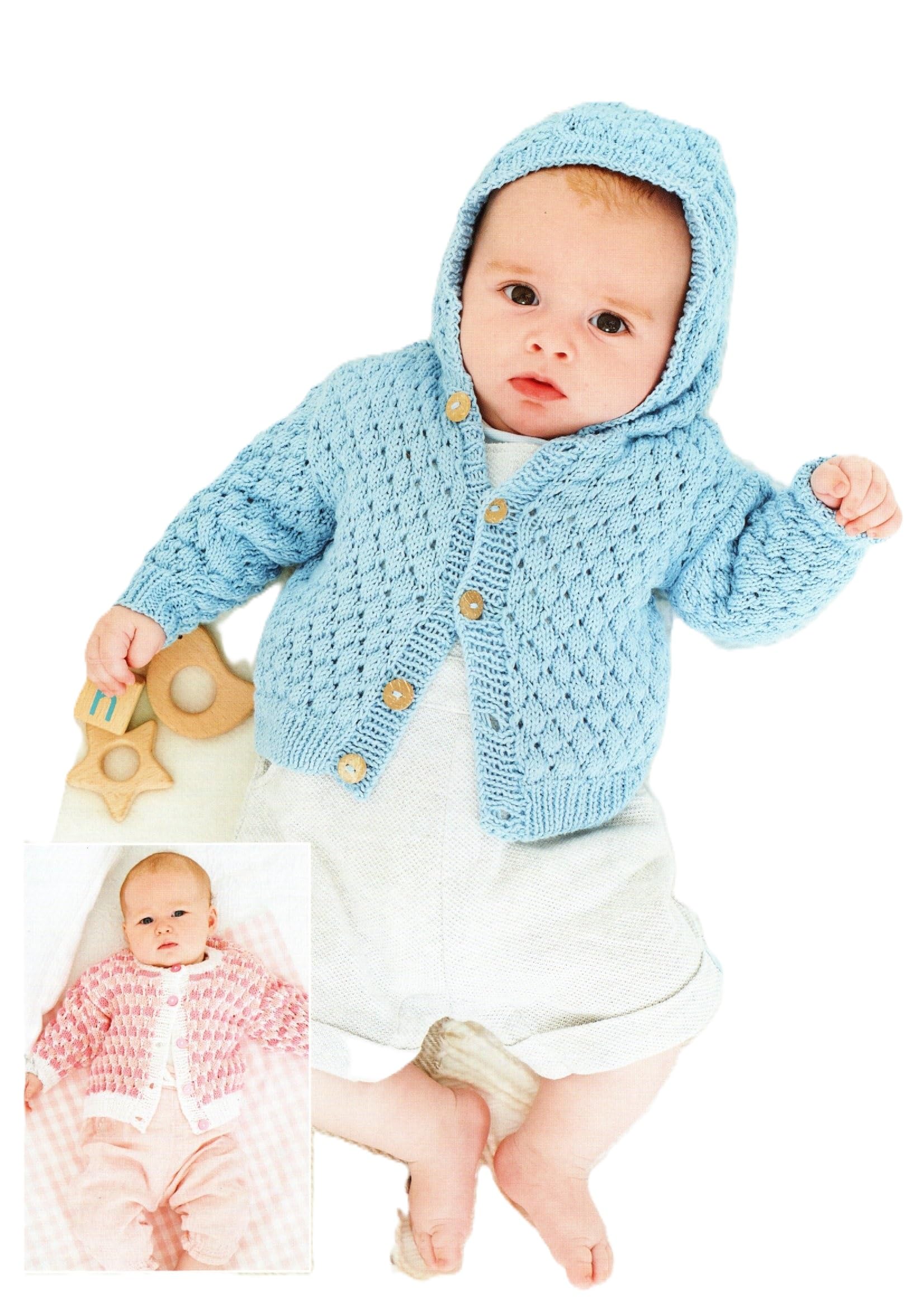 Stylecraft Unisex Infant Multicoloured 9830 Baby Dk Cardigans Knitting Pattern
