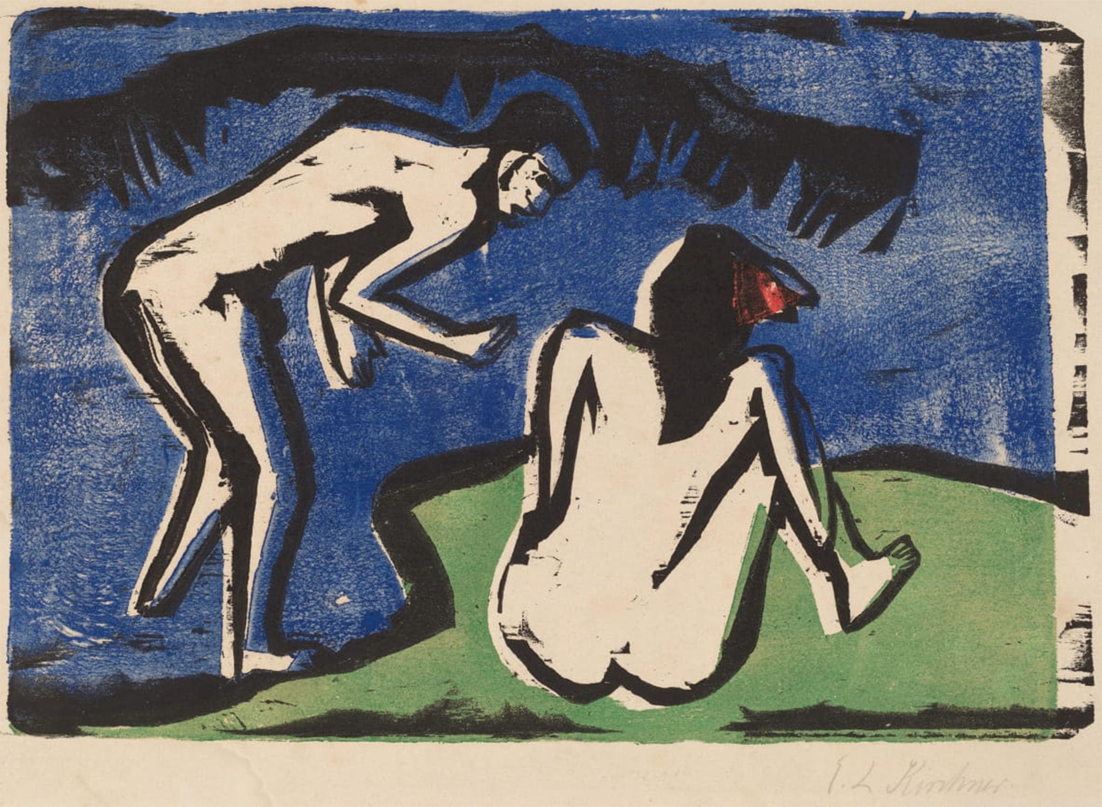 ARTXLXXBN Famous Print Painting Colorful Art Print House on the Stafelalp. by Ernst Ludwig Kirchner Canvas Art Decorations for Home Decor 60x90cm