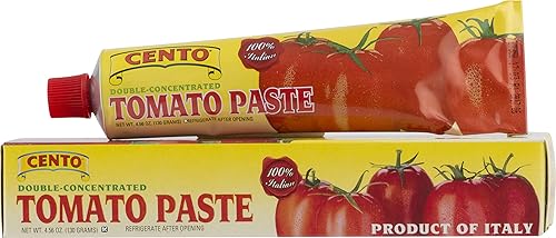 Cento Pasta de tomate, tubo de 4.56 onzas (paquete de 12)