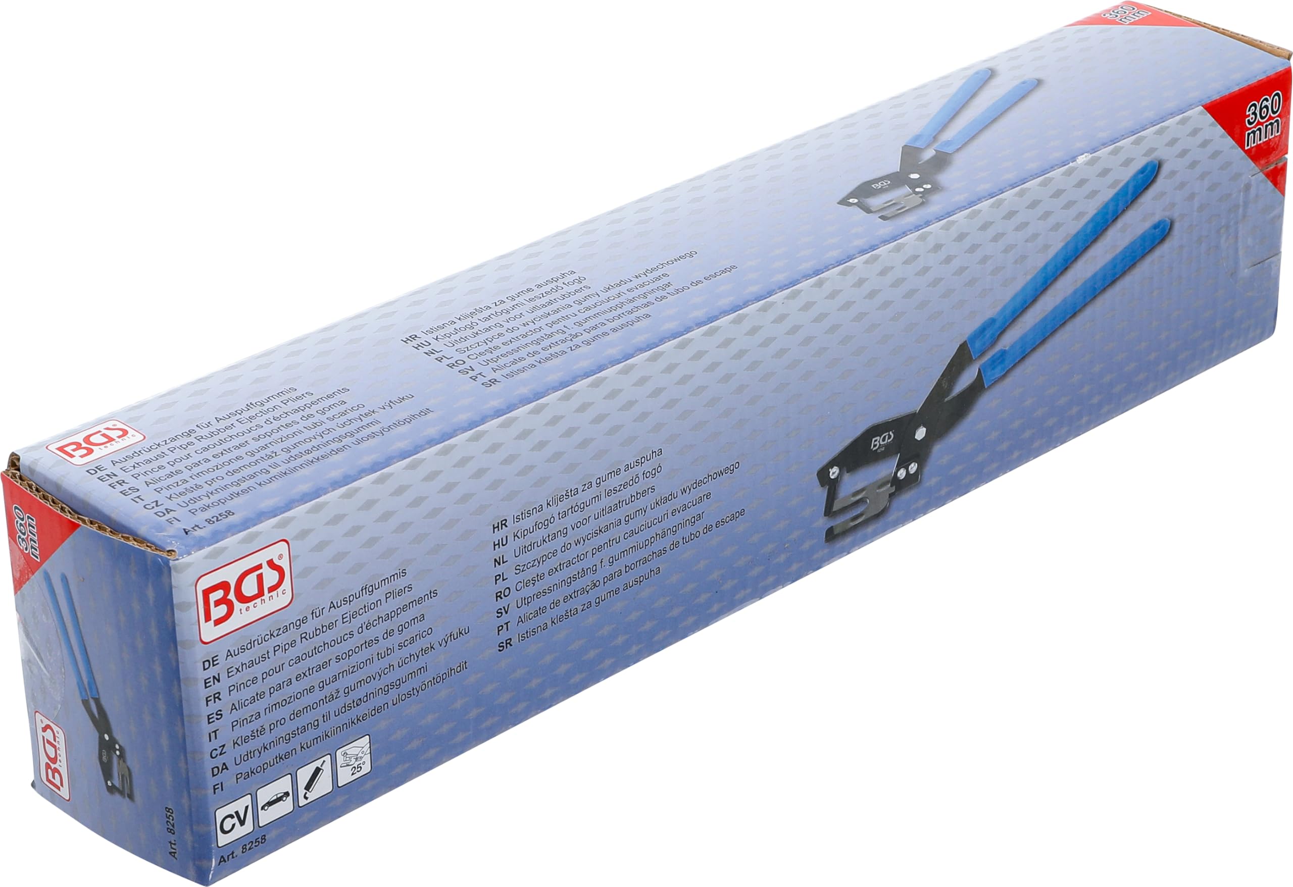BGS 8258 | Pinza rimozione guarnizioni tubi scarico | 360 mm