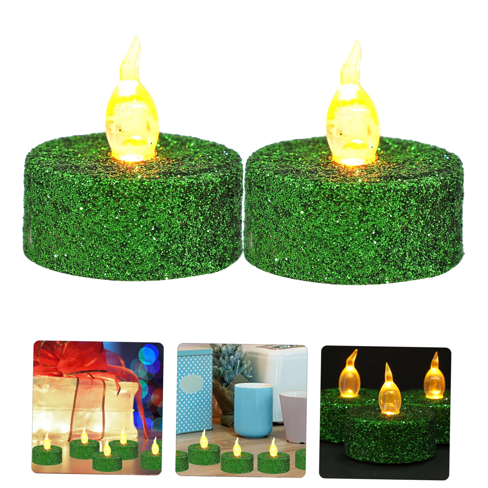 VICASKY 48 Pezzi Candele LED Flameless Decorative con Lampade Tealight Elettroniche per Decorazioni Casa Matrimonio e Feste Effetto Fiamma Realistico Design e Pratico