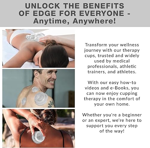 Miniatura 6 de Lure Essentials Juego de 4 ventosas para uso doméstico y masajistas juegos de ventosas de silicona para reducción de la celulitis y terapia de