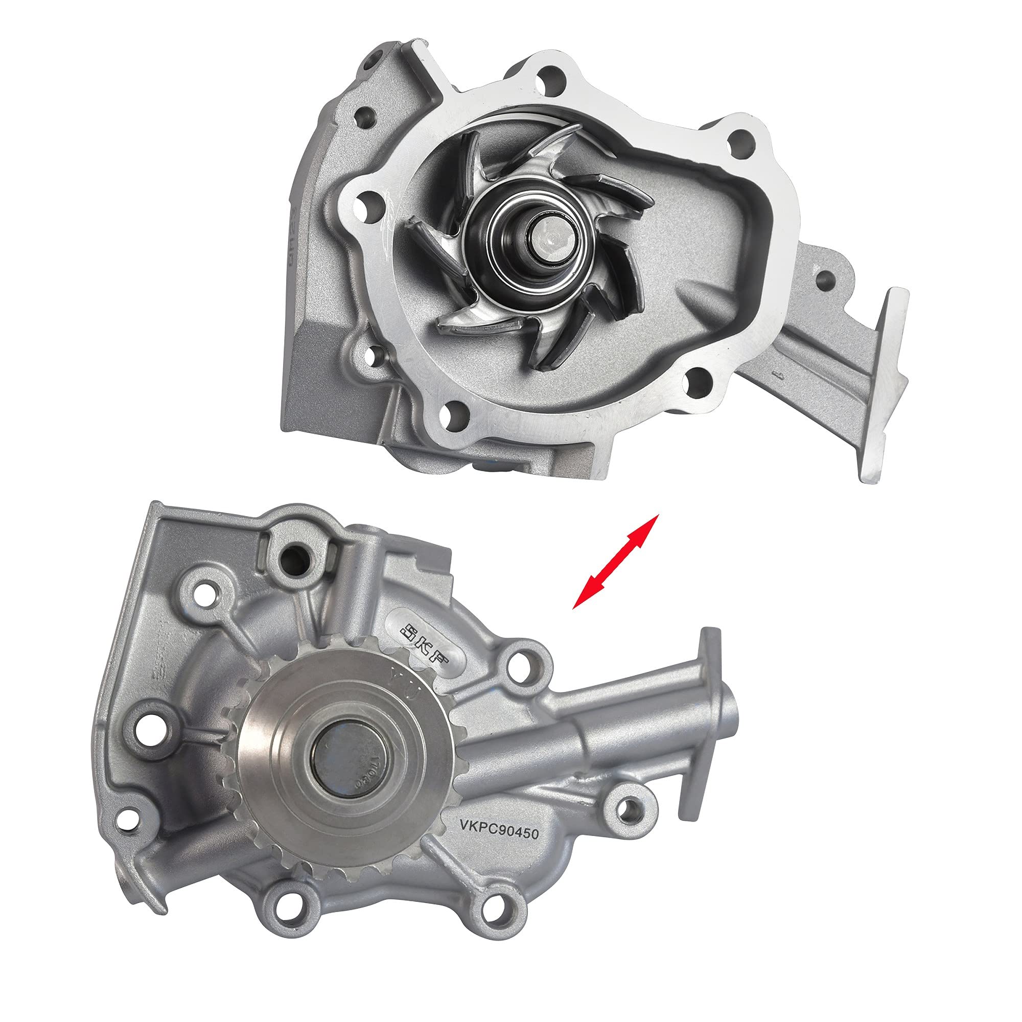 Kit Tendicinghia SKF VKMC 03257 Con Pompa Acqua - Per Sostituzione Completa Cinghia Distribuzione - Foto 5