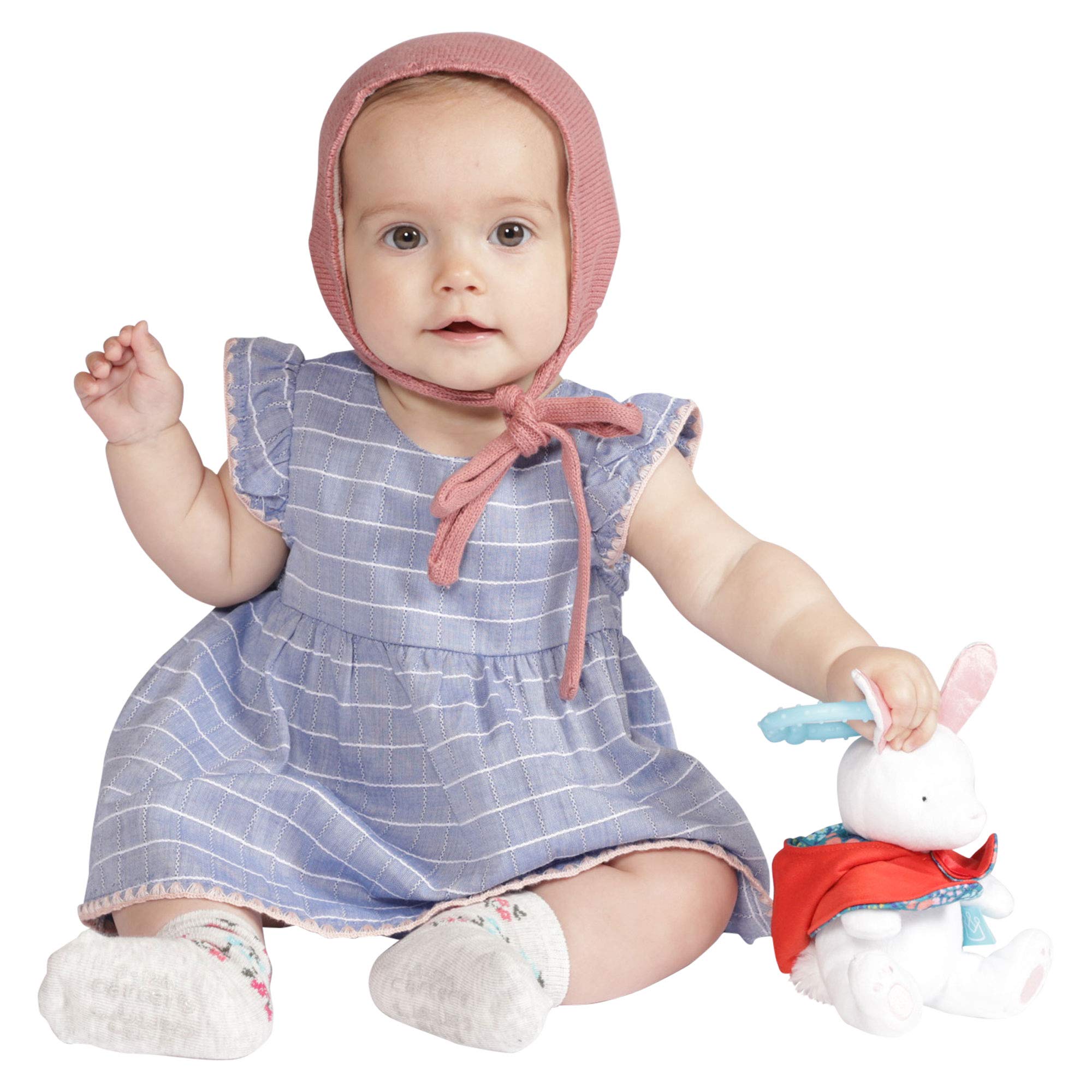 Manhattan Toy 161520 Kaninchen Plüsch Baby Reisespielzeug, Mehrfarbig