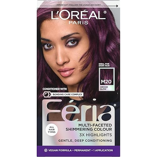 L'Oreal Paris Feria Midnight Bold Multi-Faceted Permanent Hair Dye, One-Step