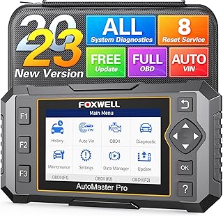 FOXWELL OBD2 Scanner NT624 Elite Car Scanner All System Scan Tool 8 Reset Automotive Scanner Diagnostic Tool ABS Bleeding/SAS/TPS/Oil/EPB/BRT/Injector/D-P-F Lifetime Free Update Car Code Reader