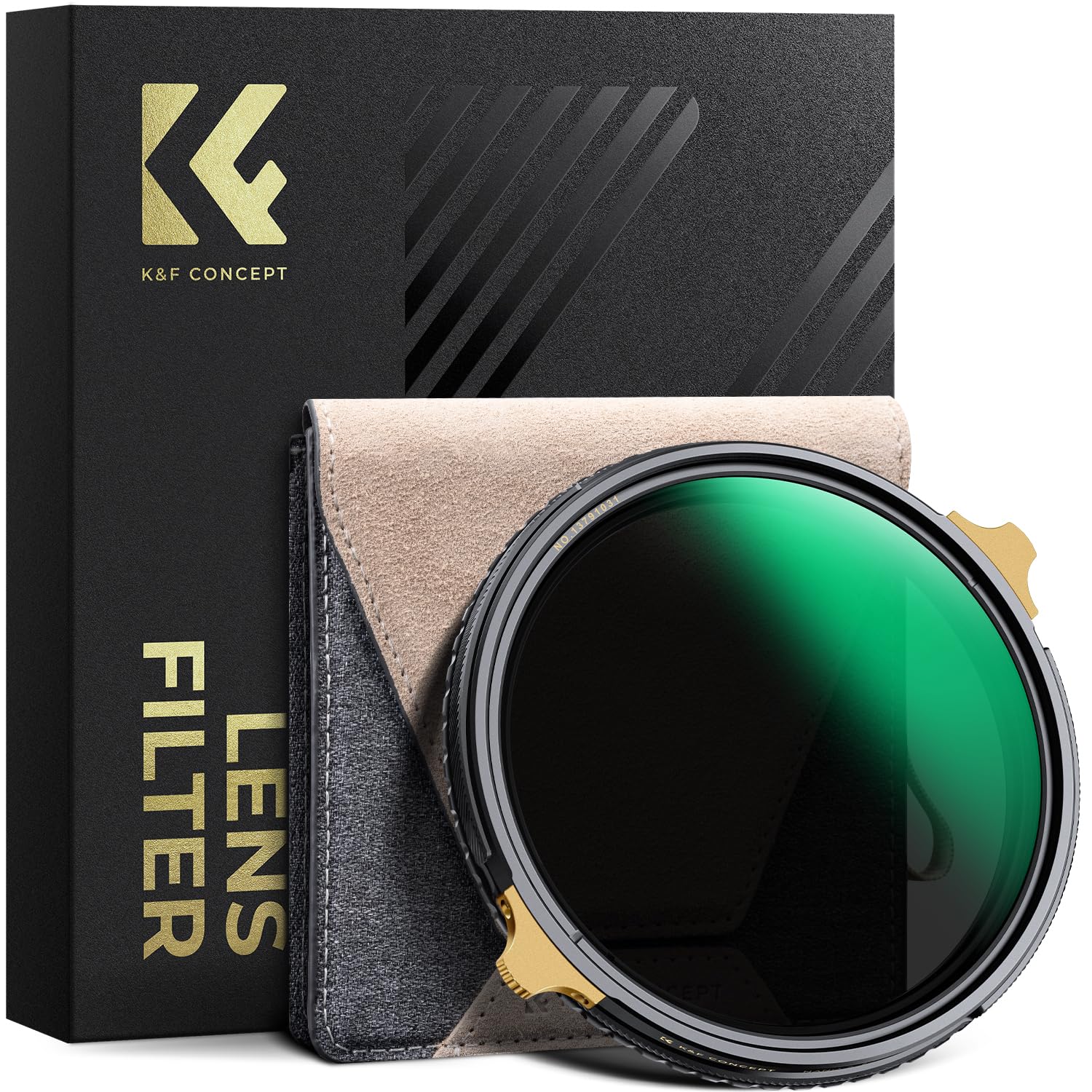 K&F CONCEPT 77mm Variable ND2-32 & Circular Polarizing 2-in-1 Filter for Camera Lens, Waterproof & Scratch Resistant 36 Multi-Coated Lens Filter (