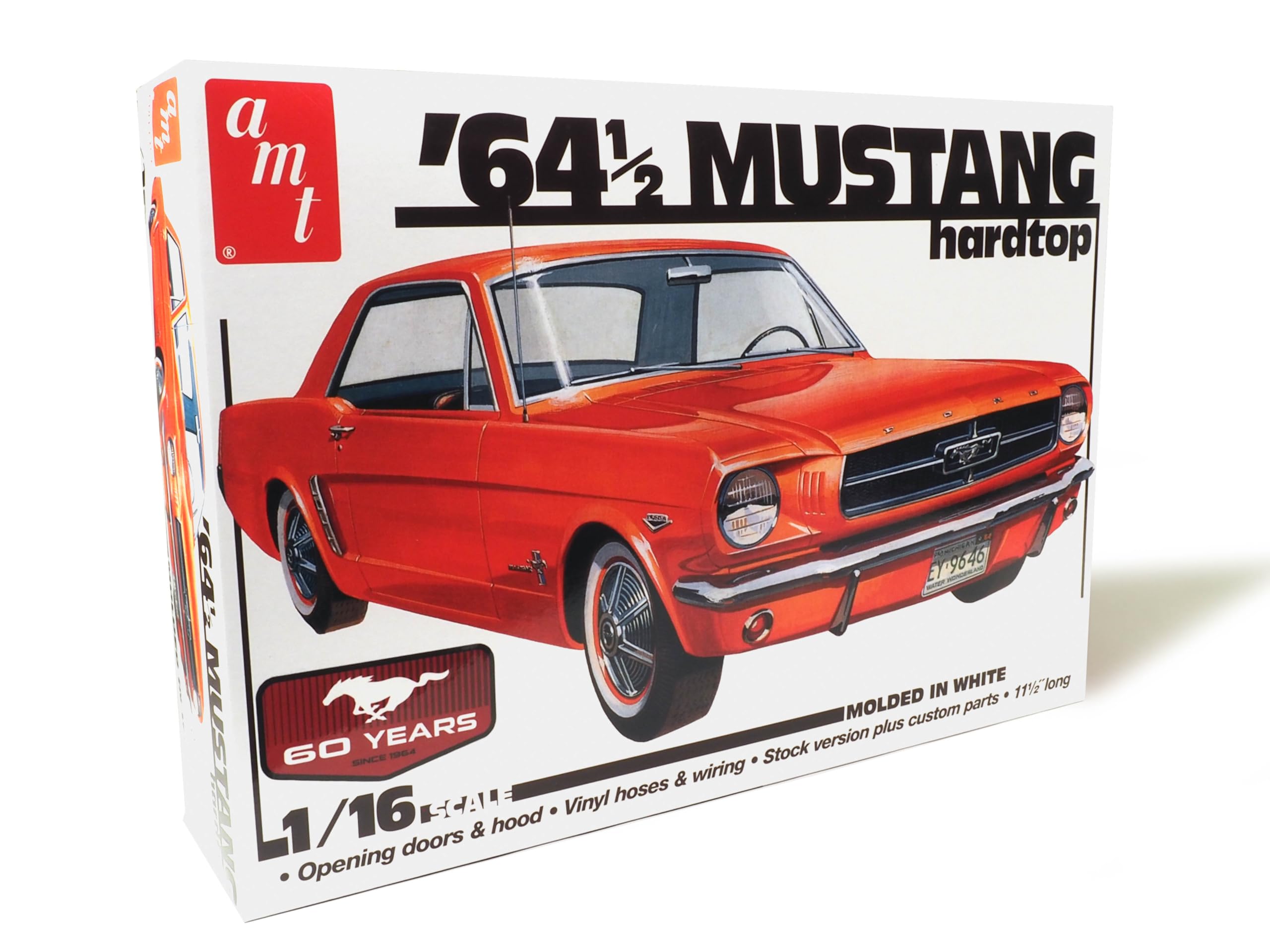 Amazon.com: AMT 1964.5 Ford Mustang Coupe 60th Anniversary : Arts