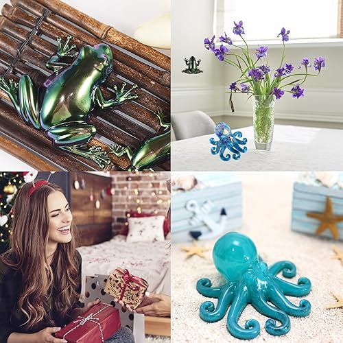 Miniatura 5 de 2 moldes de resina de silicona de animales, moldes de resina epoxi de rana 3D, molde de resina de pulpo, moldes de resina para colgar en la pared,