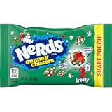 Frosty Gummy Clusters Share Pouch, Holiday Nerds, Red and Green Gummy Candies, 3 oz
