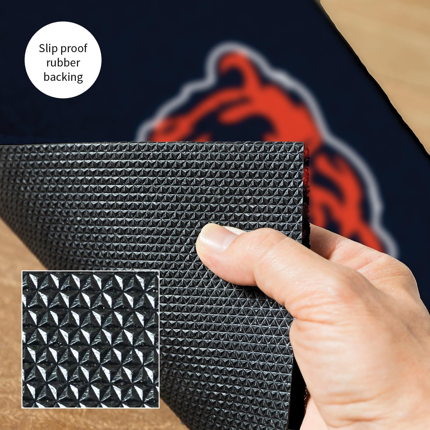 Team Sports America NFL Chicago Bears Sports Doormat | Indoor Outdoor Entrance | 28 x 16 Inches | Non-Slip Front Door Mats | Official Licensed | Sports Fans Entryway Welcome Rug