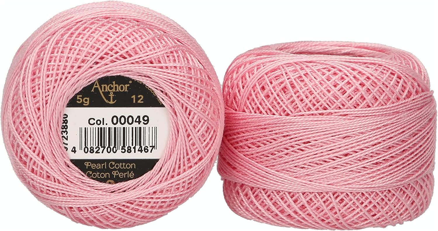 ANCHOR Pearl Yarn, Thickness 12, Packaging 5G, Running Length 56M 49