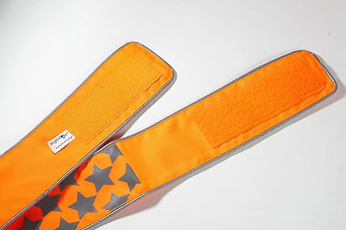 Miniatura 5 de Collar reflectante para perro. Fluorescente, naranja brillante con cierre ajustable para mascotas pequeñas, medianas y grandes. Productos para