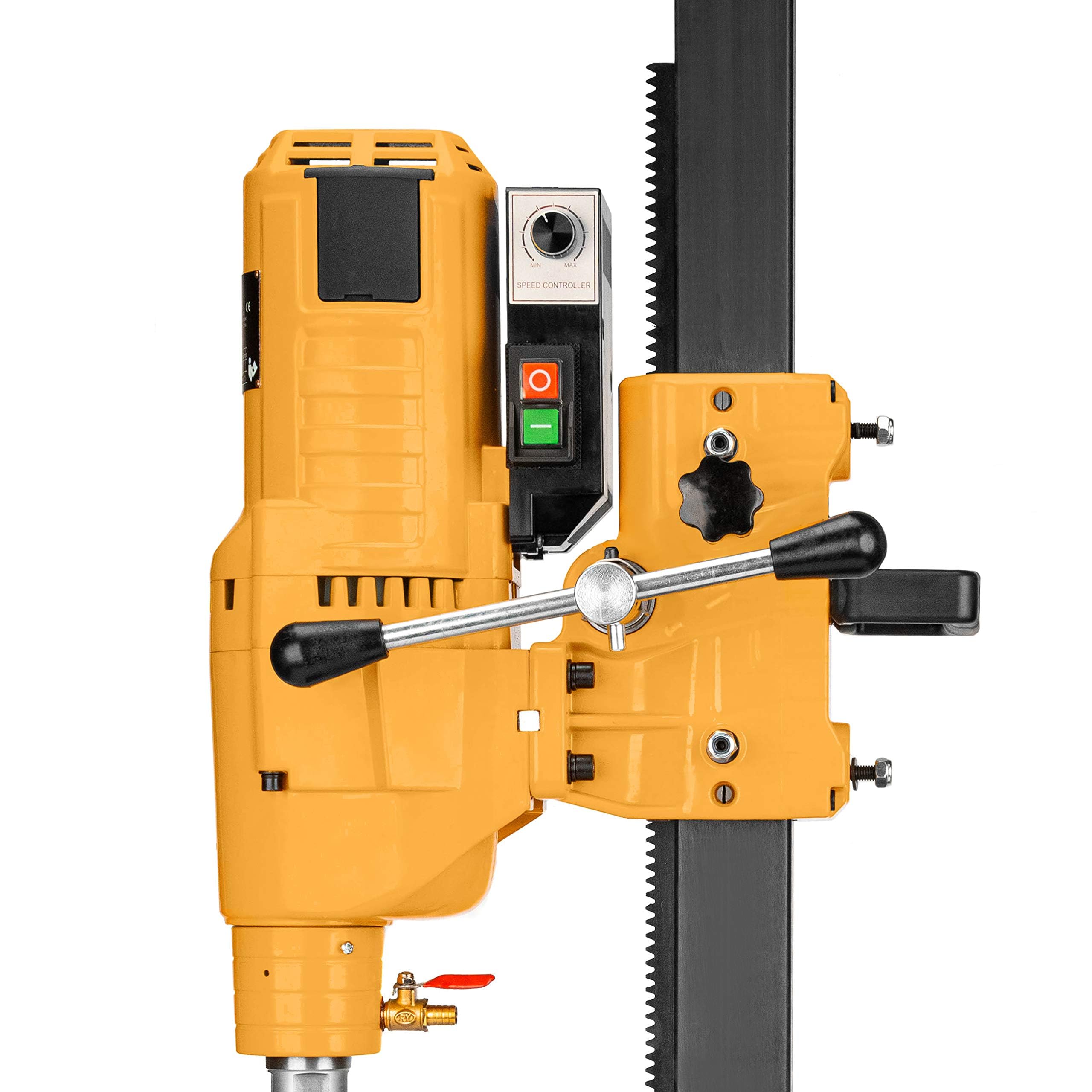 Kernbohrgerät 3950 W an neigbarem Kernbohrständer mit Transportrollen - Diamant Kernbohrmaschine 580 U/min – 230 V mit PRCD-Schutzschalter