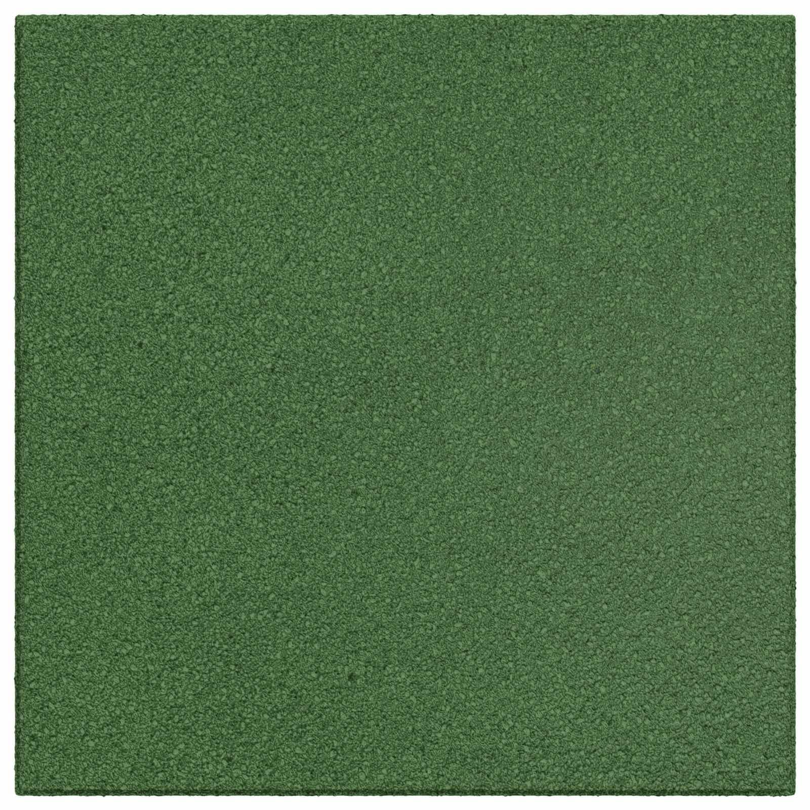 Fallschutzfliesen 6er Set Grün 50x50x3 cm Gummi Fallschutzmatte für Garten Spielplatz stoßdämpfende Bodenmatte Outdoor