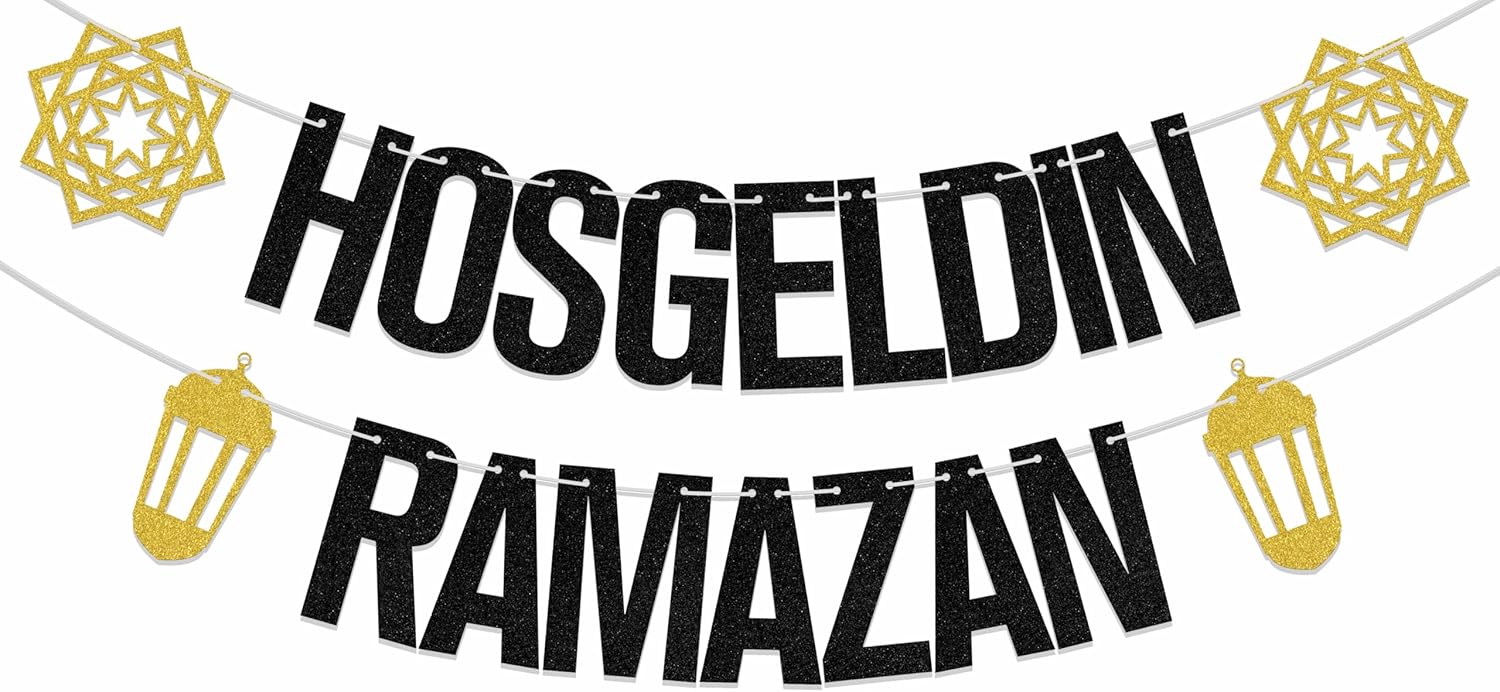 Eid Mubarak Banner - Eid Decorations for Home - Ramadan Decoration