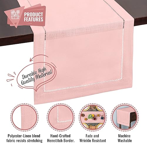 Miniatura 5 de Brio Trends Camino de mesa de Pascua rosa rubor, decoraciones de primavera para el hogar, decoración de habitación rosa, decoraciones de Pascua,