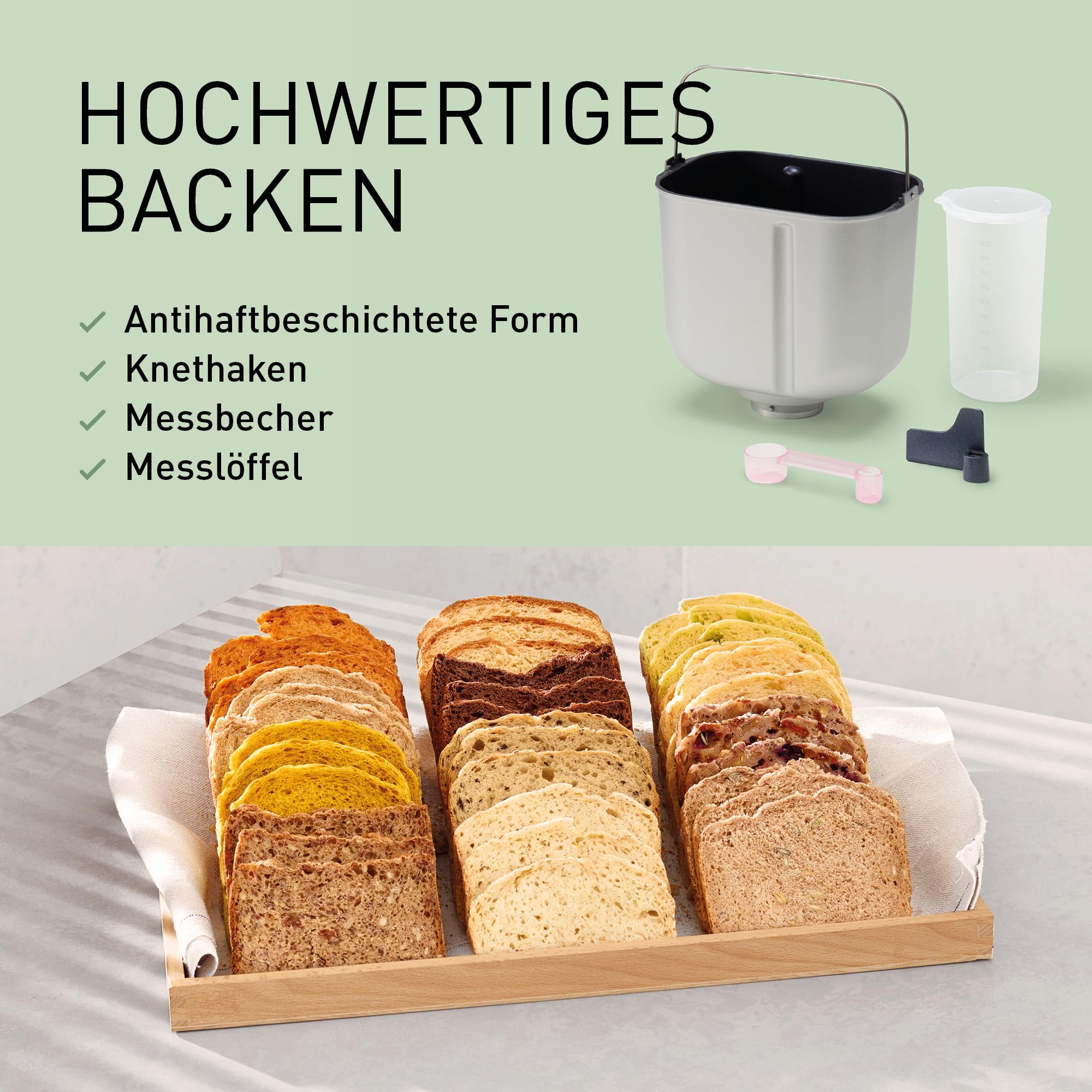 Panasonic SD-B2510W Vollautomatischer Brotbackautomat, 4 glutenfreie Programme, horizontales Design, 21 automatische Programme, 2 Temperatursensoren, 13 Stunden Zeitvorwahl, LCD-Display, Weiß