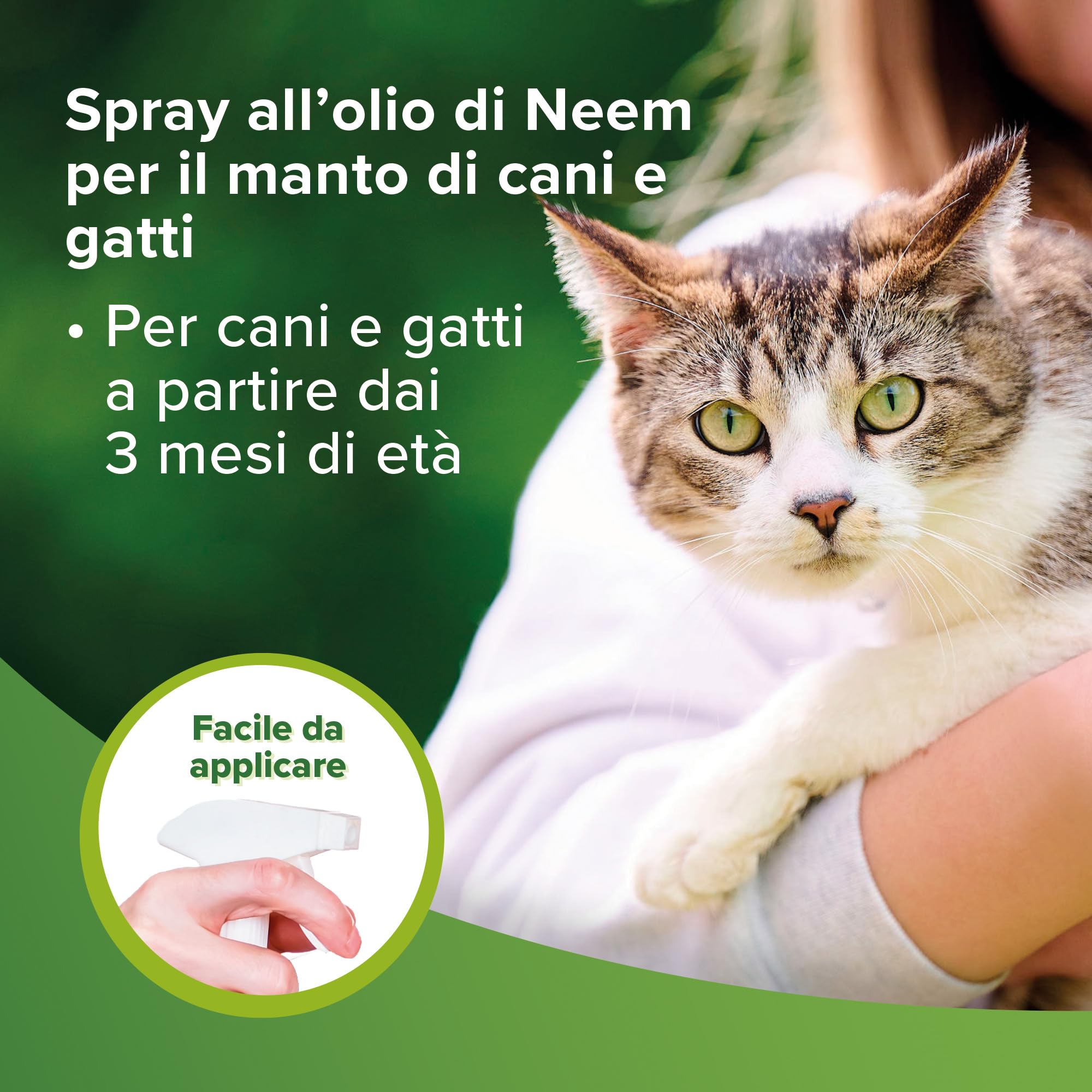 Beaphar Protezione Naturale, Spray Barriera per Cane e Gatto, con Olio di Neem e Lavanda, 250 ml