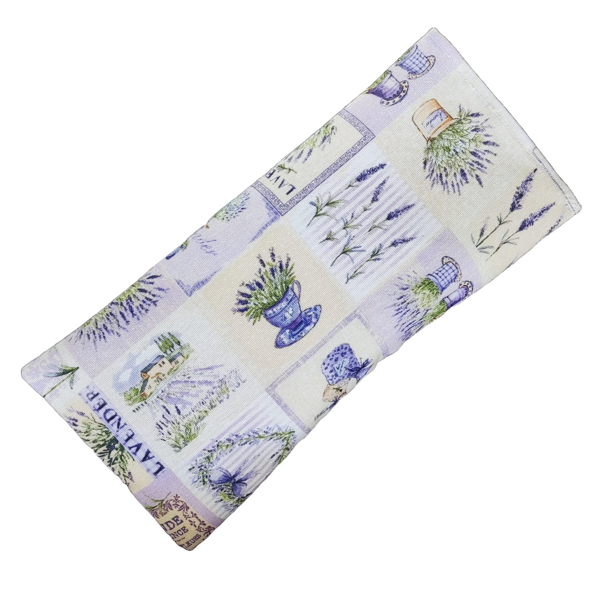 Saco Térmico de Semillas de Lavanda para Calor y Frío. Saquito para Microondas con Funda Lavable (30 x 15cm). 100% Algodón, Naturales y artesanales. Cojines Hechos en España. (LAVANDA)