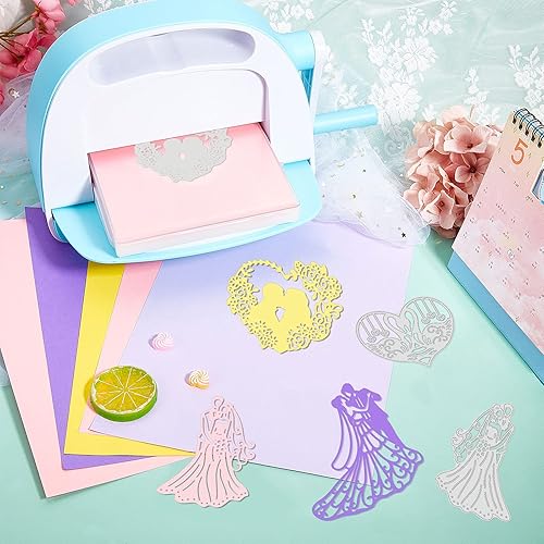 Miniatura 4 de GLOBLELAND 4 plantillas de troqueles de corte de metal para álbumes de recortes, tarjetas de invitación de boda, decoración de álbum, platino mate