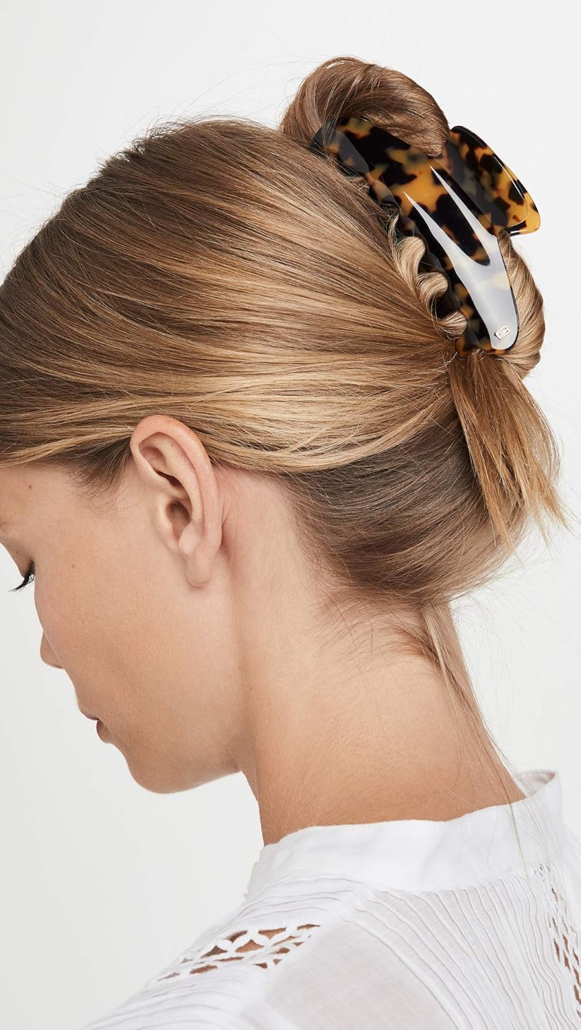 Alexandre de Paris Women's Large Jaw Clip, Tokyo Tortoise, Brown, Print, One Size - Image 3