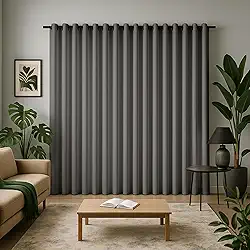 Cortina Tecido Oxford Grosso 3,00m x 2,50m Para Sala Quarto Premium (Cinza)