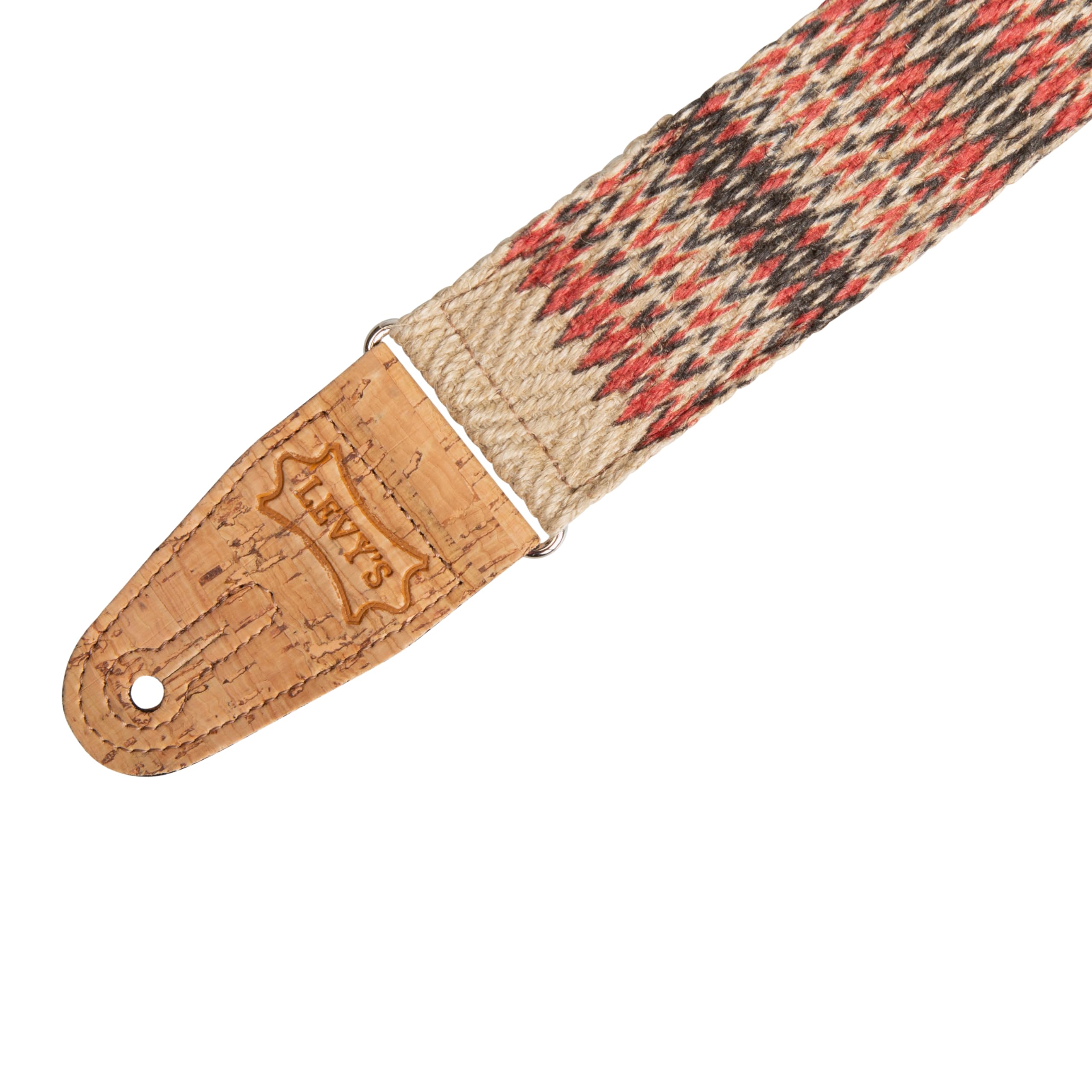 Levy's MH8P-006 taśma z naturalnych konopi z końcówkami z korka i kieszenią 5 cm - Kedu