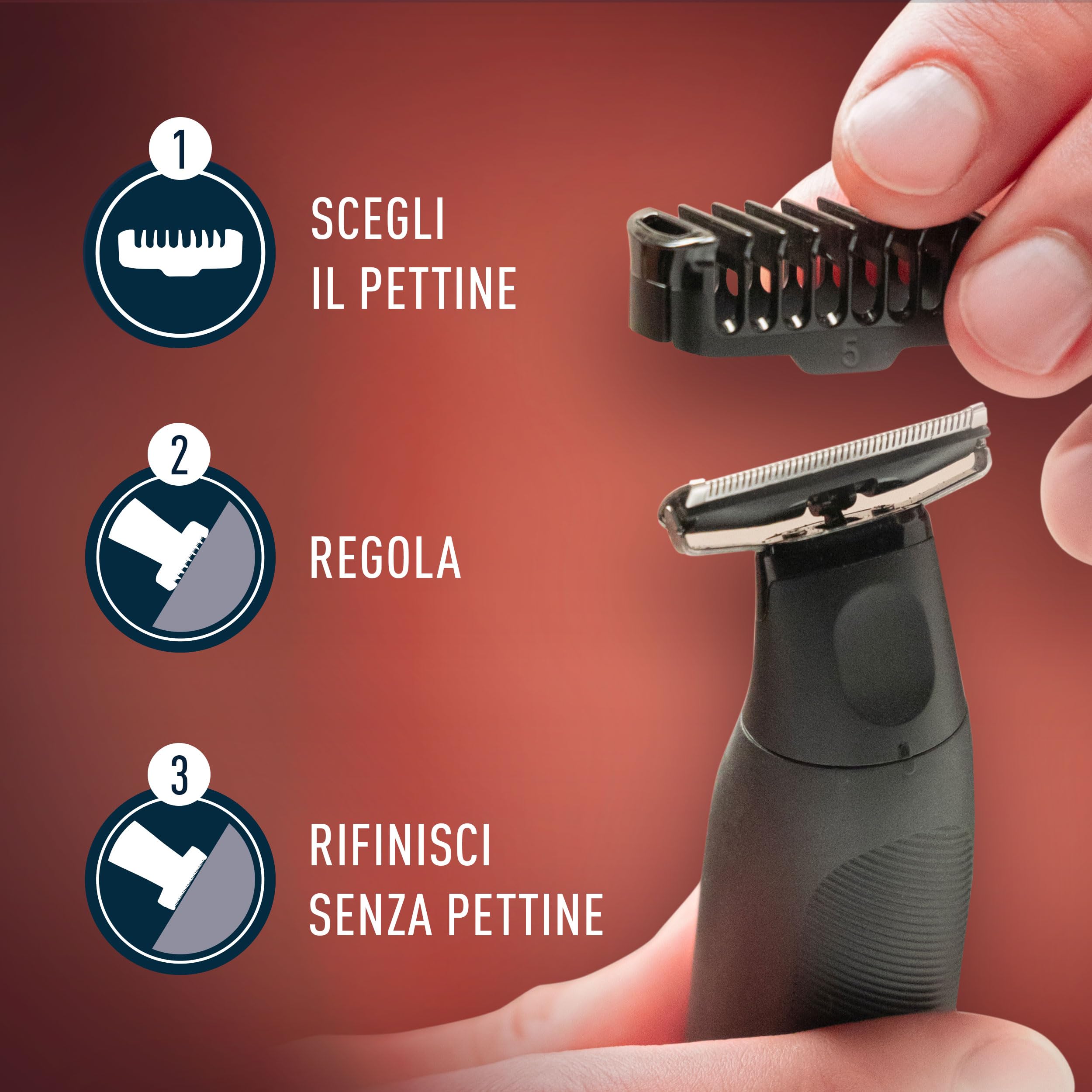 King C. Gillette Style Master, Regolabarba Uomo Senza Fili Per Regolare, Rifinire E Radere La Barba Incolta Con Lama 4D E Crema Idratante Barba E Viso Con Complesso Di Vitamina B3 E B5 100 ml