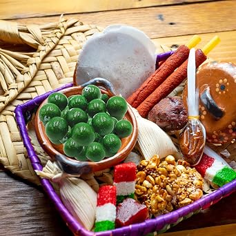 Sweetzo - Sweet and Spicy Pulparindo Mexican Candy, Colorful Bite Size Hard Shell with Tamarind Pulp Center, Individual Single Serving Bags, Hispanic Candies, Pack of 4