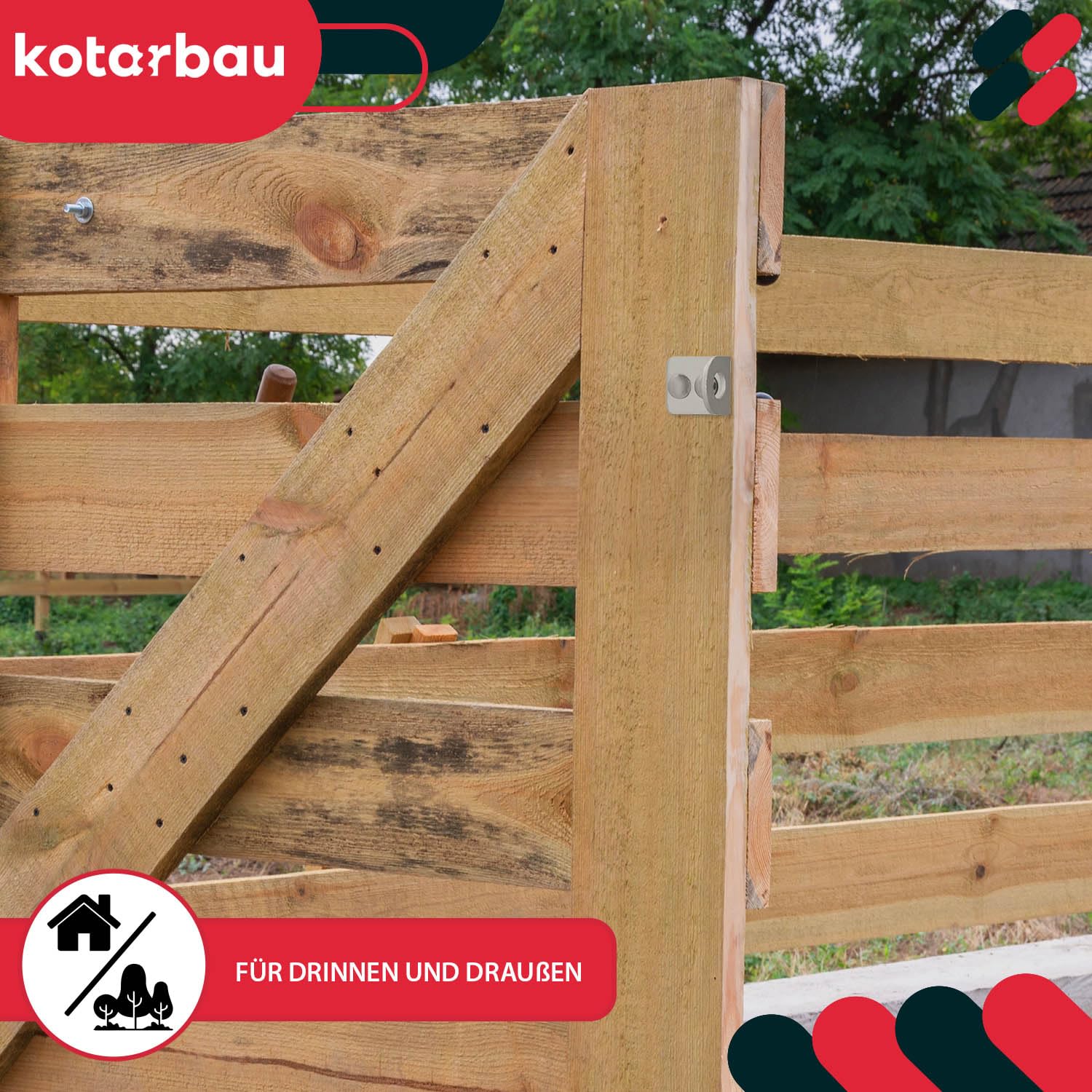 KOTARBAU® Trappola 30 mm di chiusura per cantina di sicurezza con lucchetto, dispositivo di serratura, serratura per porta