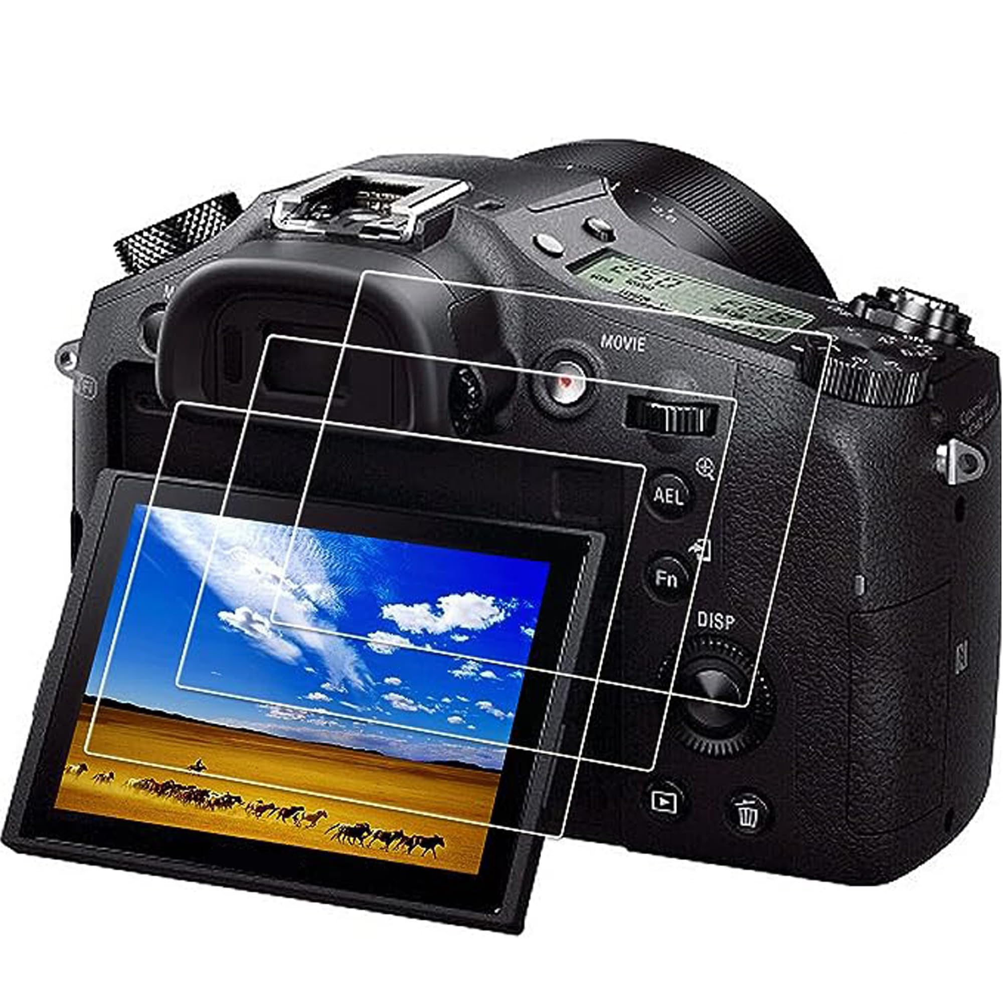 Tempered Glass Screen Protector Skin Film for Sony rx 10 Mark III RX10 III RX10 IV DSC-RX10M3 A9 A7 III A7II A99II A99 Mark ii A77 Mark ii (3 +2 Pack)