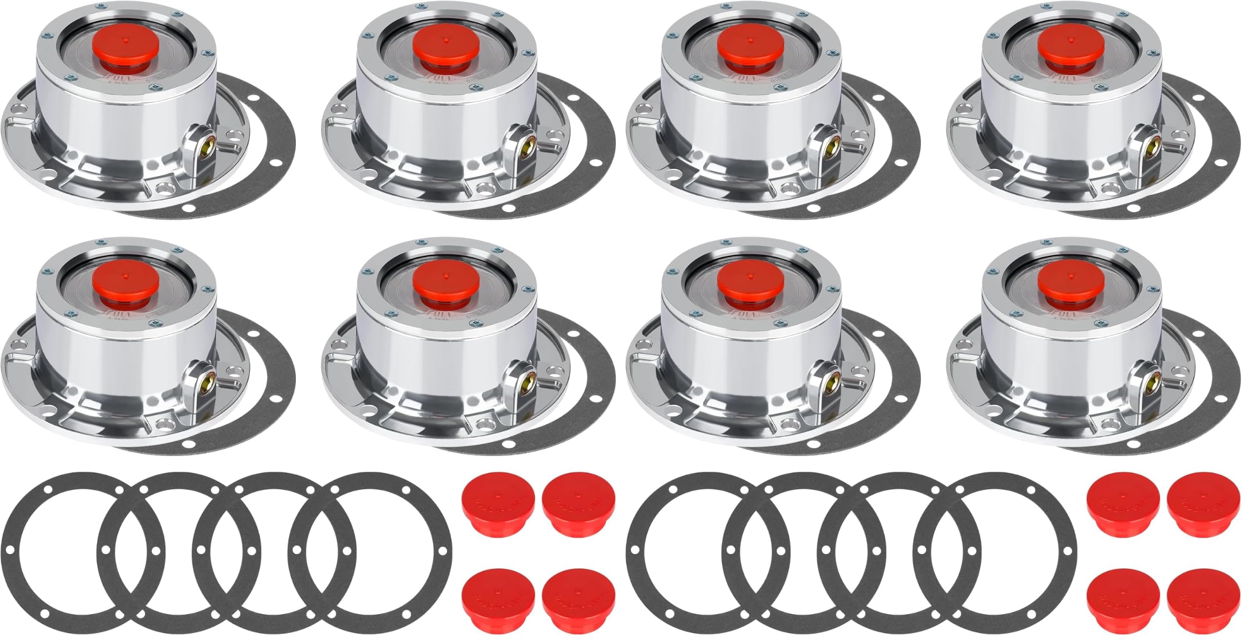 CheeMuii 8 Pack 343-4009 Trailer Hub Caps Kit Replace for Stemco 343-4009