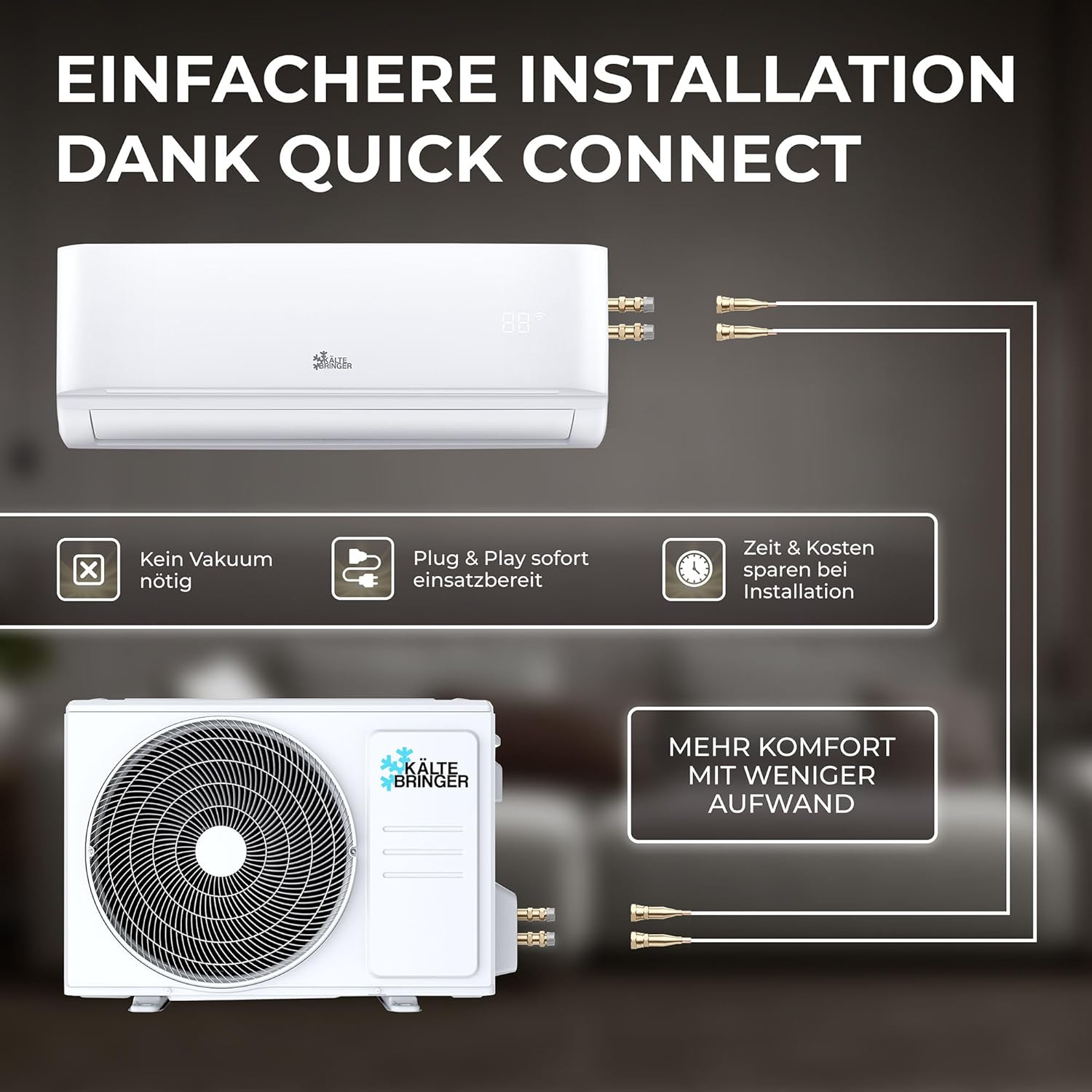 Kältebringer Split Klimaanlage Quick Connect - 18000 BTU