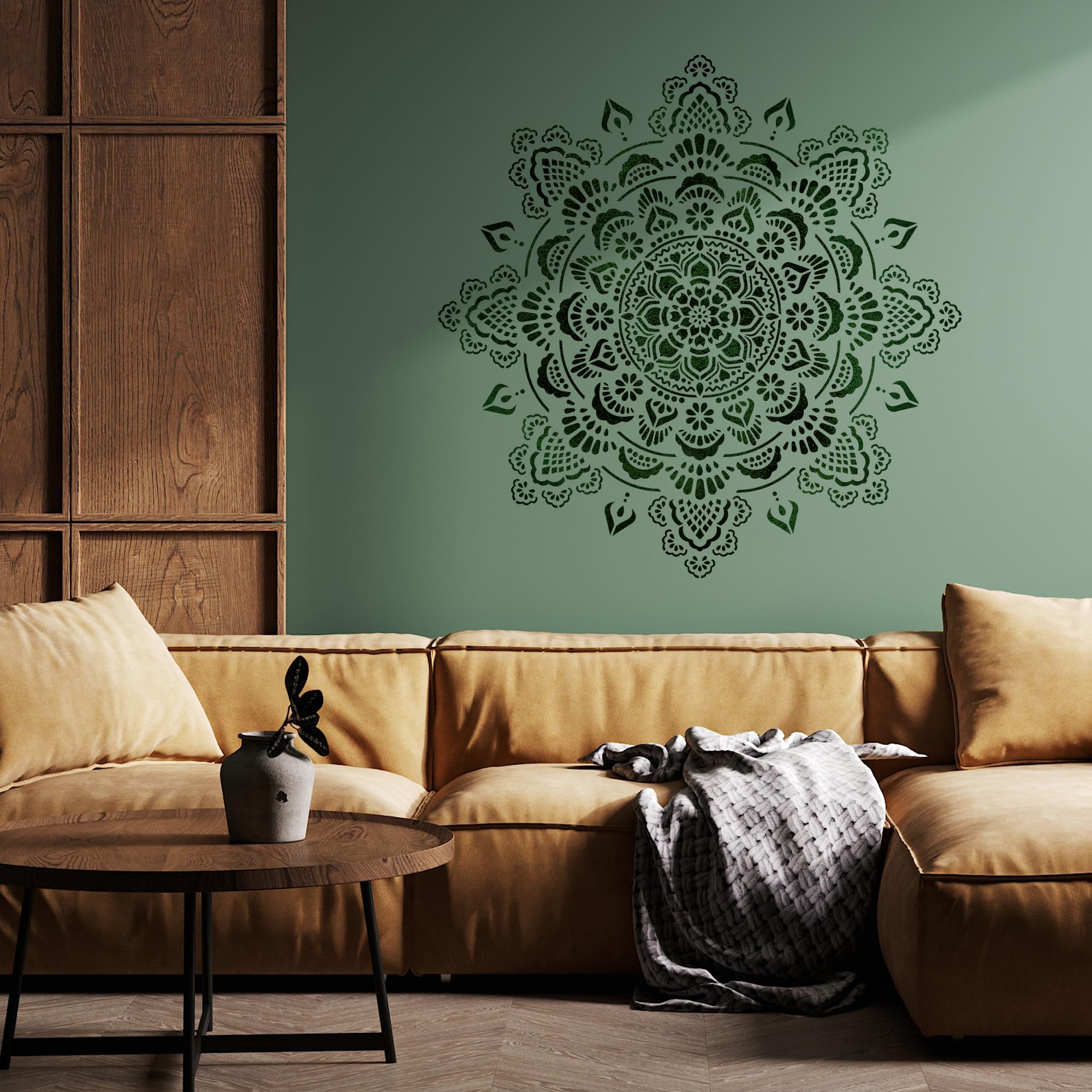 NAKLEO Large Mandala Painting Stencil, Diameter 59cm - Image 2
