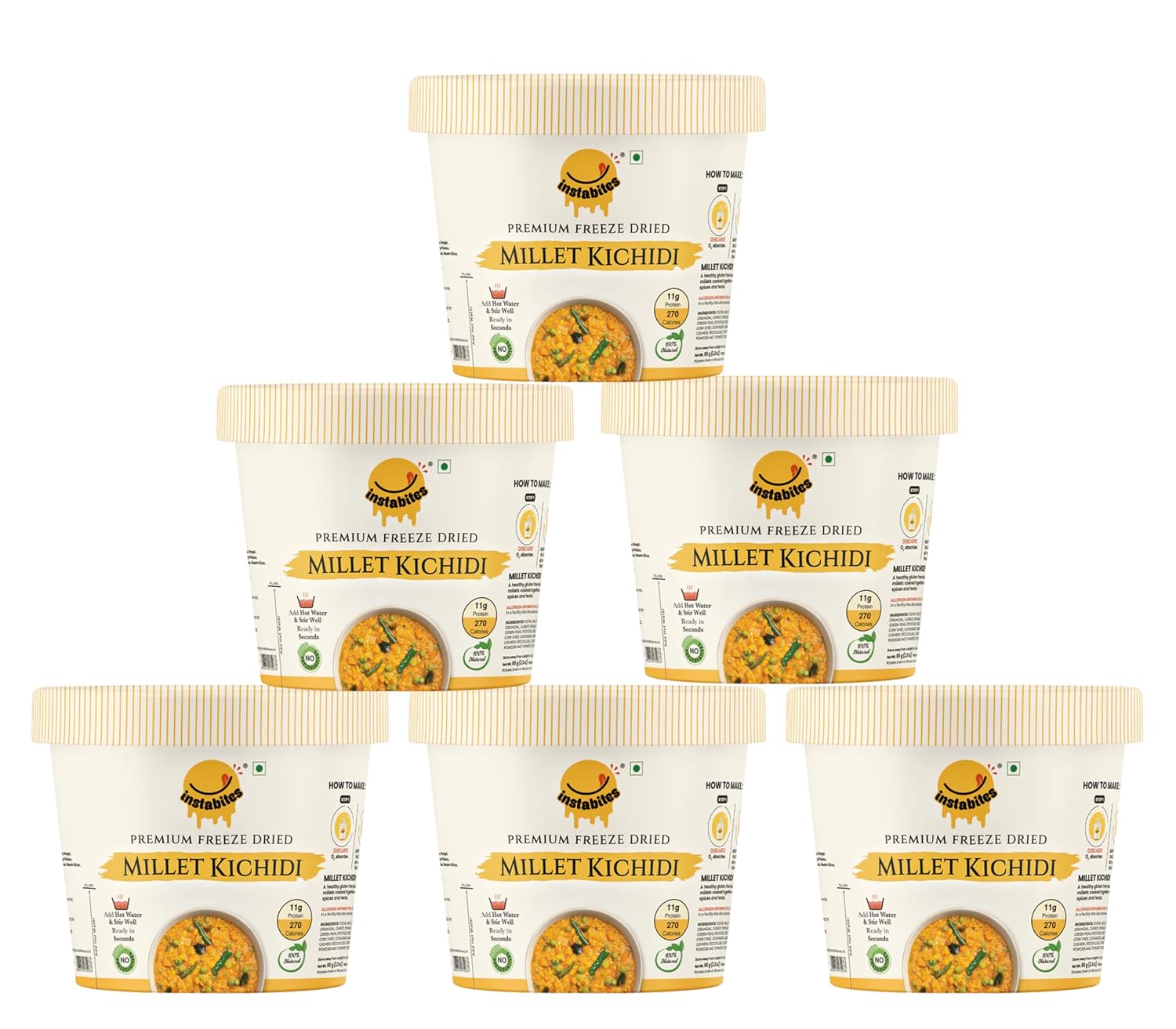 Instabites Ready to Eat Millet Kichidi Cup