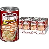 Campbell's Chunky Soup, Creamy Chicken and Dumplings Soup, 18.8 Oz Can (Case of 12)