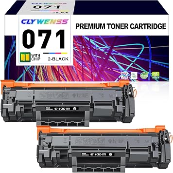 071 Toner Cartridge Indicate Toner Level Replacement for Canon 071 CRG-071 for ImageClass LBP122dw MF273dw MF275dw LBP122 LBP120 MF270 MF272dw Printer 2-Black