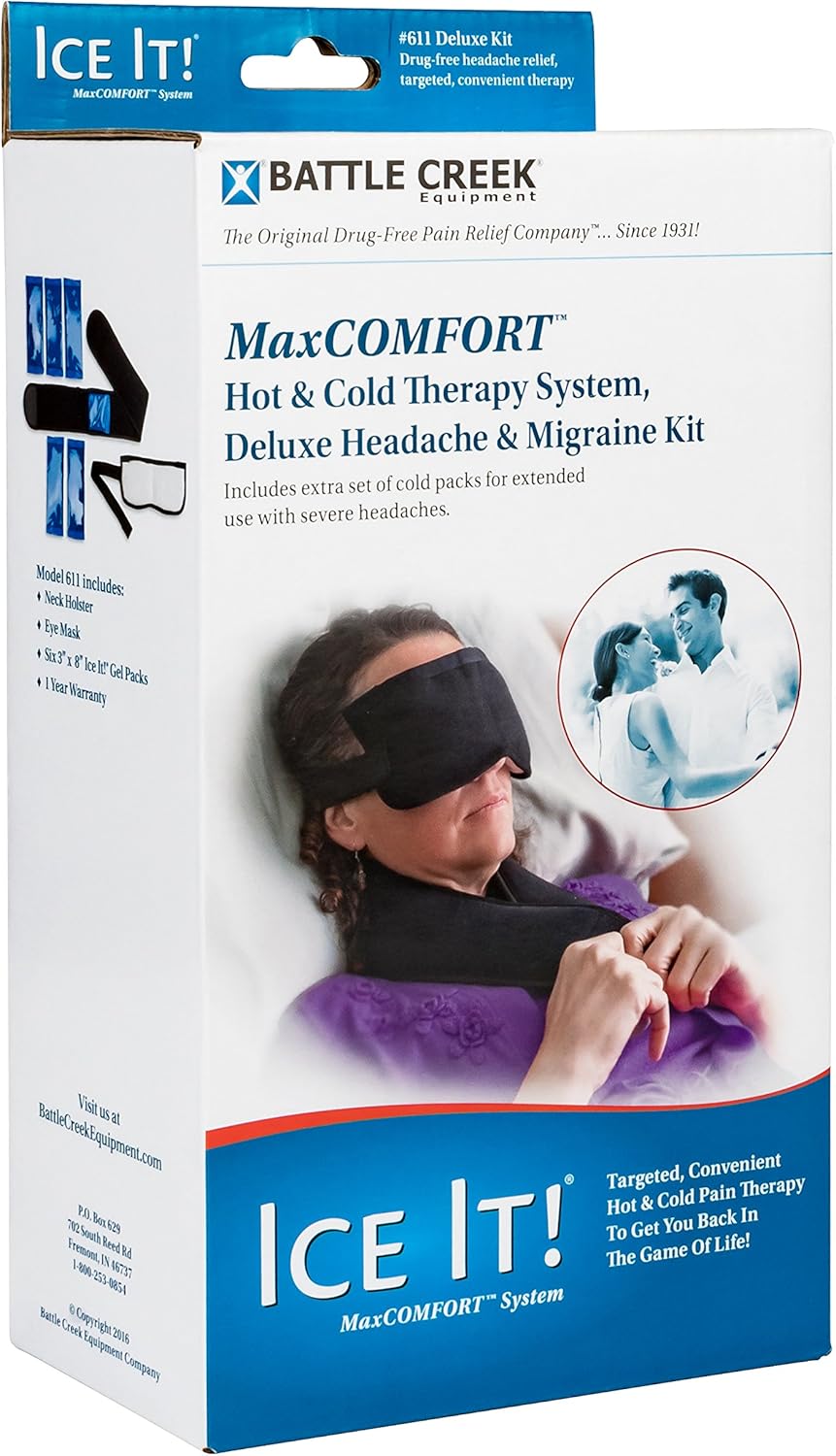 Deluxe Headache & Migraine Kit Hot & Cold Therapy System – F30611