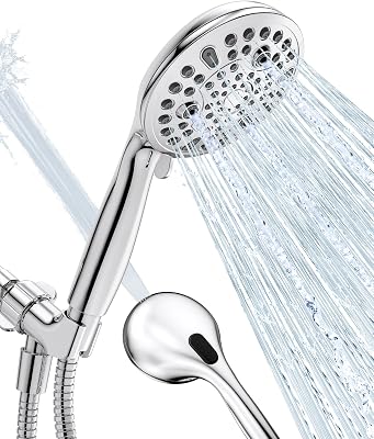 Aqua Vista 3-in. White Handheld Shower Head with 3 Togo Aqua Vista 3-in. White Handheld Shower Head with 3 Togo
