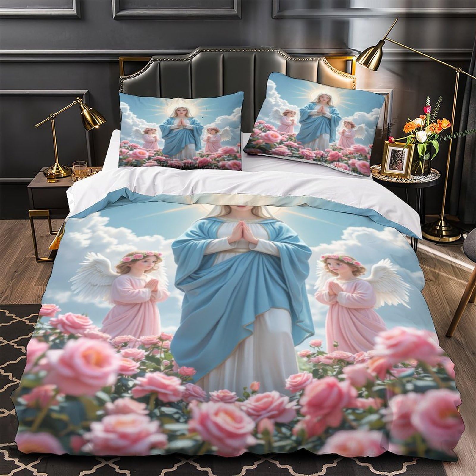 Parure de lit oiseaux d'Australie pour une chambre au style évasion naturelle