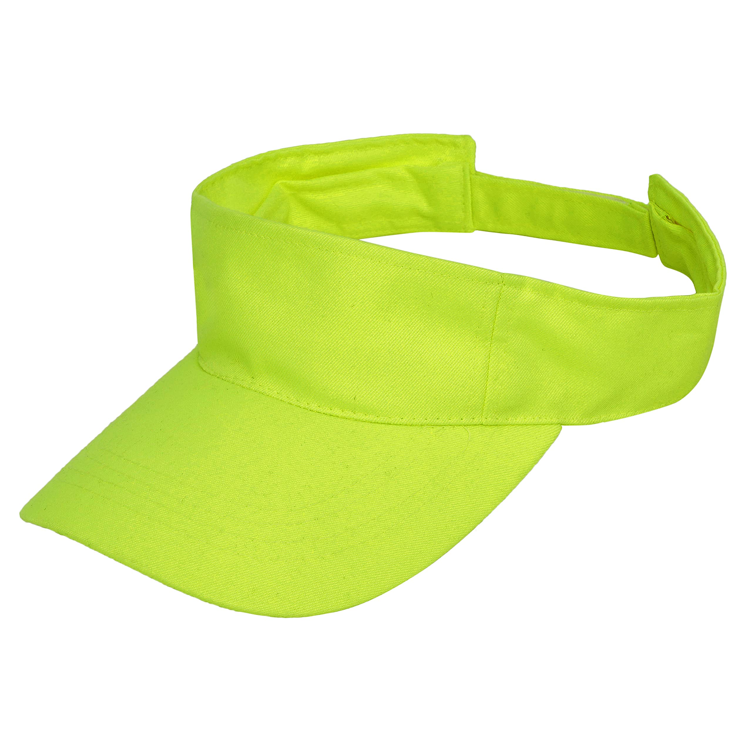 Unisex Sunshade Visor Cap (Fluorescent-Green;Free Size) (Pack of 1)