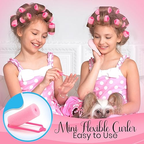 Miniatura 2 de Juego de rodillos de espuma para el cabello, rizadores de cabello sin calor para dormir, autofastecedores, rizadores de ondas suaves para cabello