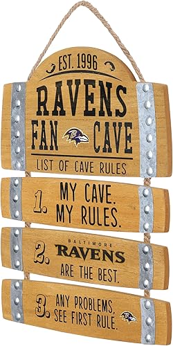 Miniatura 2 de FOCO Letrero colgante de pared con logotipo de equipo de la NFL