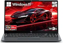 Laptop para jogos com AMD Ryzen7 7730U de 8 núcleos (até 4,5 GHz), 16 GB DDR4 RAM 512 GB SSD, placa de vídeo AMD Radeon, tela IPS WiFi de 244 polegadas, Windows 11, laptop de alto desempenho para